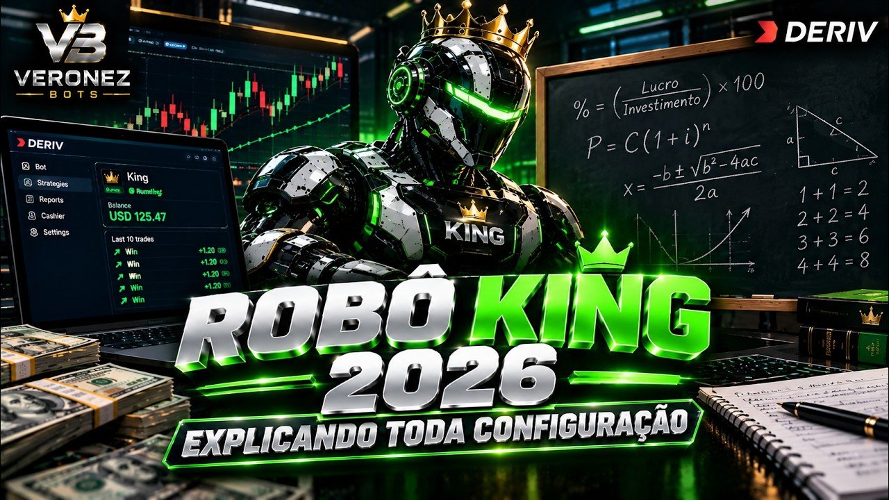 ROBÔ KING 2026 – Faça 8 Dólares de Lucro em 15 Minutos