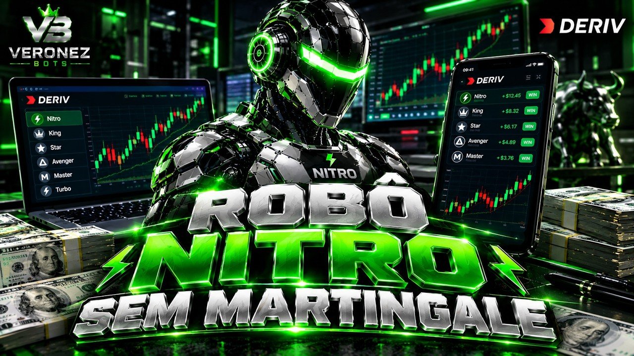 ROBÔ NITRO OPERANDO SEM MARTINGALE – Deriv.com