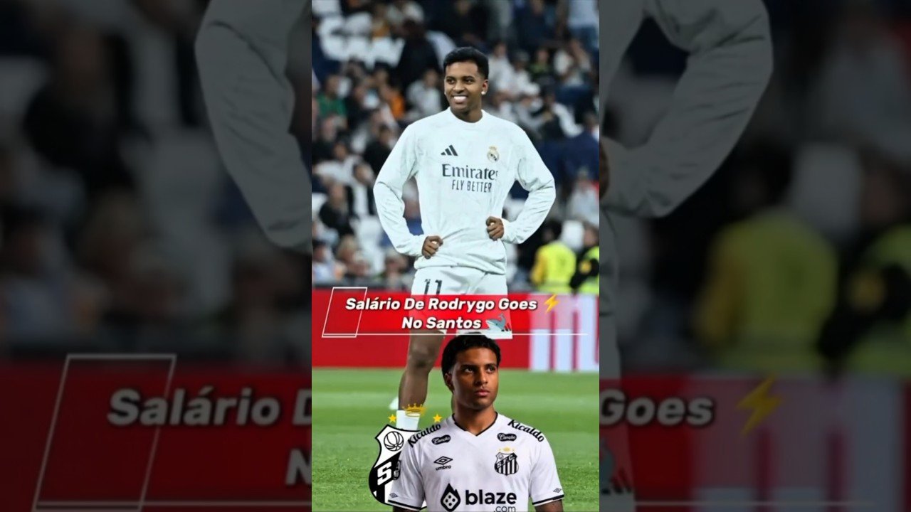 SALARIO MILIONARIO DE RODRIGO NO SANTOS 😱 #futebol #neymar #santos #futbol