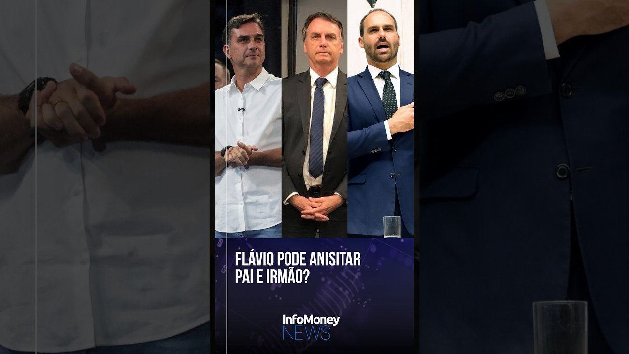 Se eleito, Flávio poderia anistiar Jair e Eduardo Bolsonaro, condenados pelo STF? | InfoMoney News