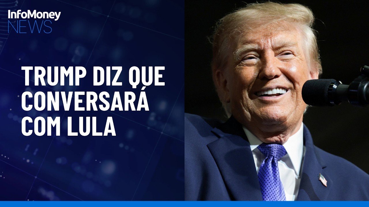 Trump diz que conversará com Lula e que petista pediu para não interferir na disputa| InfoMoney News