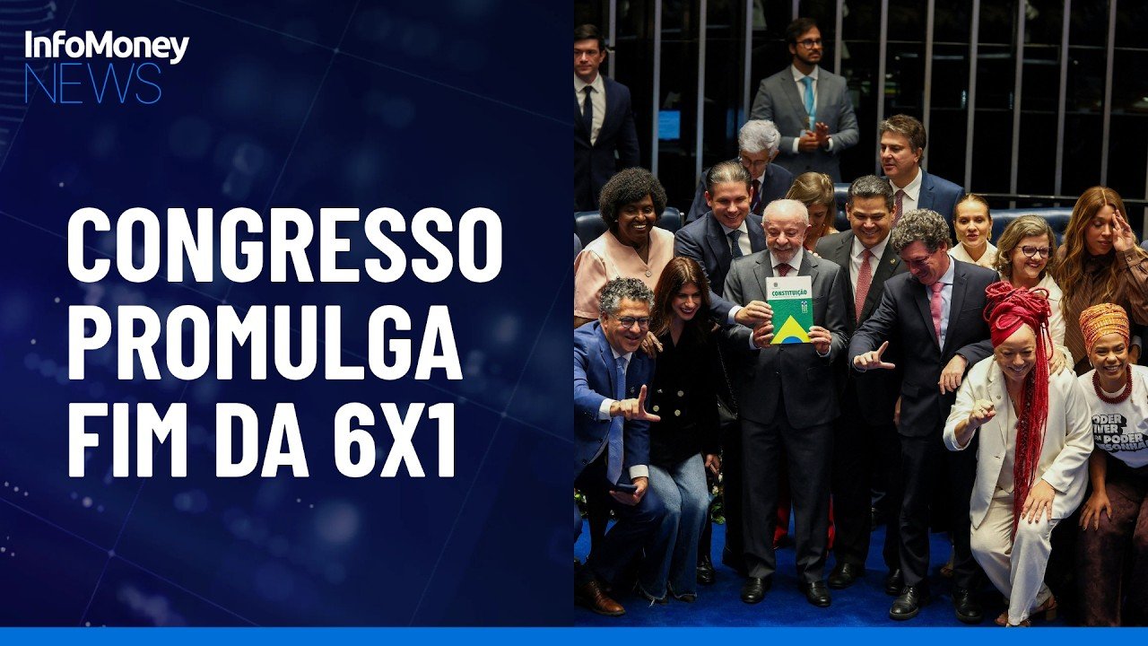 Veja o momento: Em sessão com Lula, Congresso promulga fim da escala 6×1 | InfoMoney News